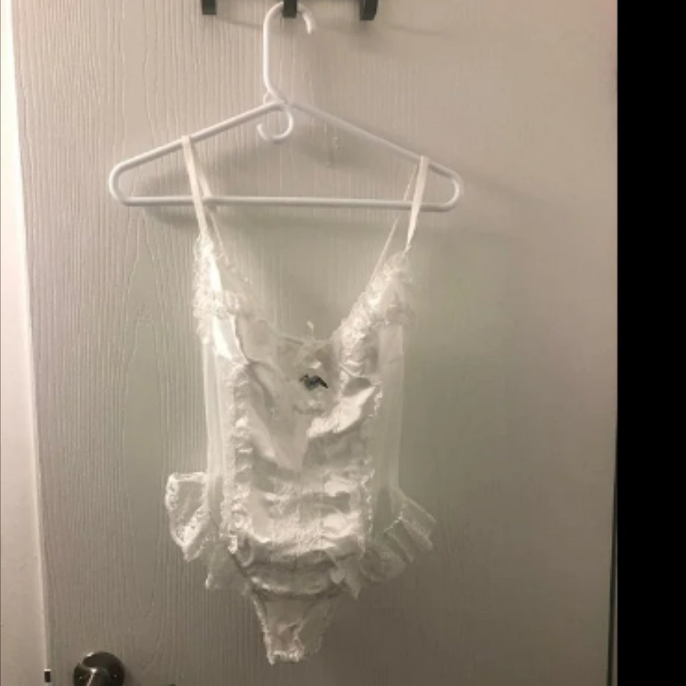 Vtg 80s Alana Gale High Leg Bodysuit